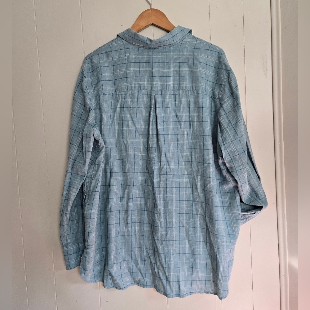 Carhartt Light Blue Checkered Women's Shirt -Size XL - Picture 8 of 8